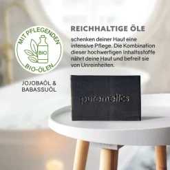 Reiniging|Gezichtsverzorging^puremetics Actieve houtskool gezichtszeep