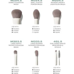 Blush Kwasten|Kwastenreinigers^Morphe Along for the Glide 6-Piece Travel Brush set