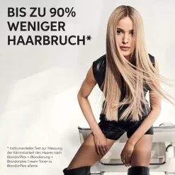 Droog Haar^Wella BlondorPlex Cream Toner