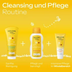 Lichaamsverzorging|Lotion^WELEDA Calendula verzorgingsmelk, Rijke, hydraterende bodylotion voor de babyhuid