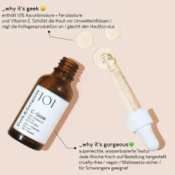 Vitamine C-Serum|Hyaluronzuurserum^Geek & Gorgeous C-Glow serum