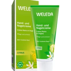 Heren|Hand & Voet^WELEDA Citrus hand- en nagelcrème, Beschermt broze nagels, voedt ruwe handen tot ze fluweelzacht zijn