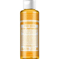 Hand & Voet|Reiniging^Dr. Bronner's Citrus-sinaasappel 18-in-1 natuurlijke zeep
