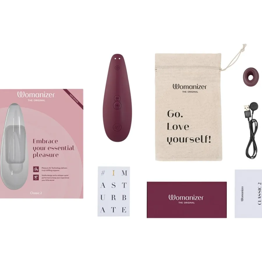 Vibrators|Condooms^Womanizer Clitorisstimulator 2, Bordeaux