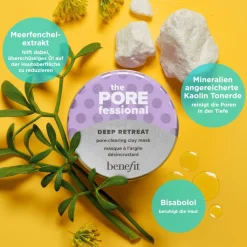 Reinigende Maskers^Benefit Deep Retreat - Poriën-clearing kleimasker