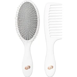 Platte Borstels & Paddle Brushes^T3 Detangle Duo, Borstel & Douchekam Set