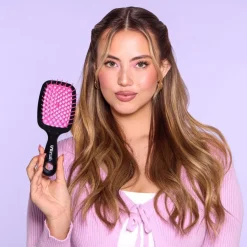 Haarkammen|Houten Borstels^UNbrush Detangling Hair Brush - Blossom Pink