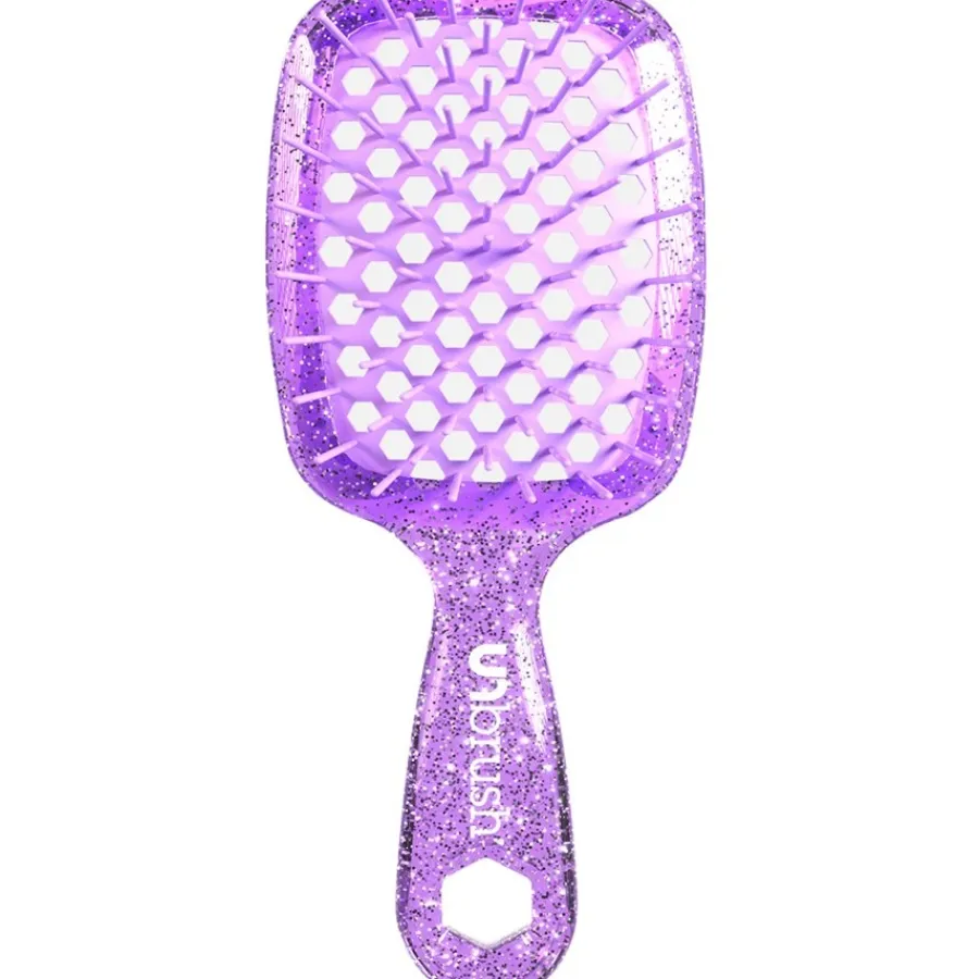 Anti-Klit Borstels^UNbrush Detangling Hair Brush Mini Glitter - Amethyst