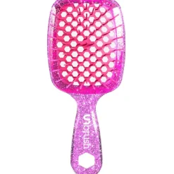 Anti-Klit Borstels^UNbrush Detangling Hair Brush Mini Glitter - Rose Quartz