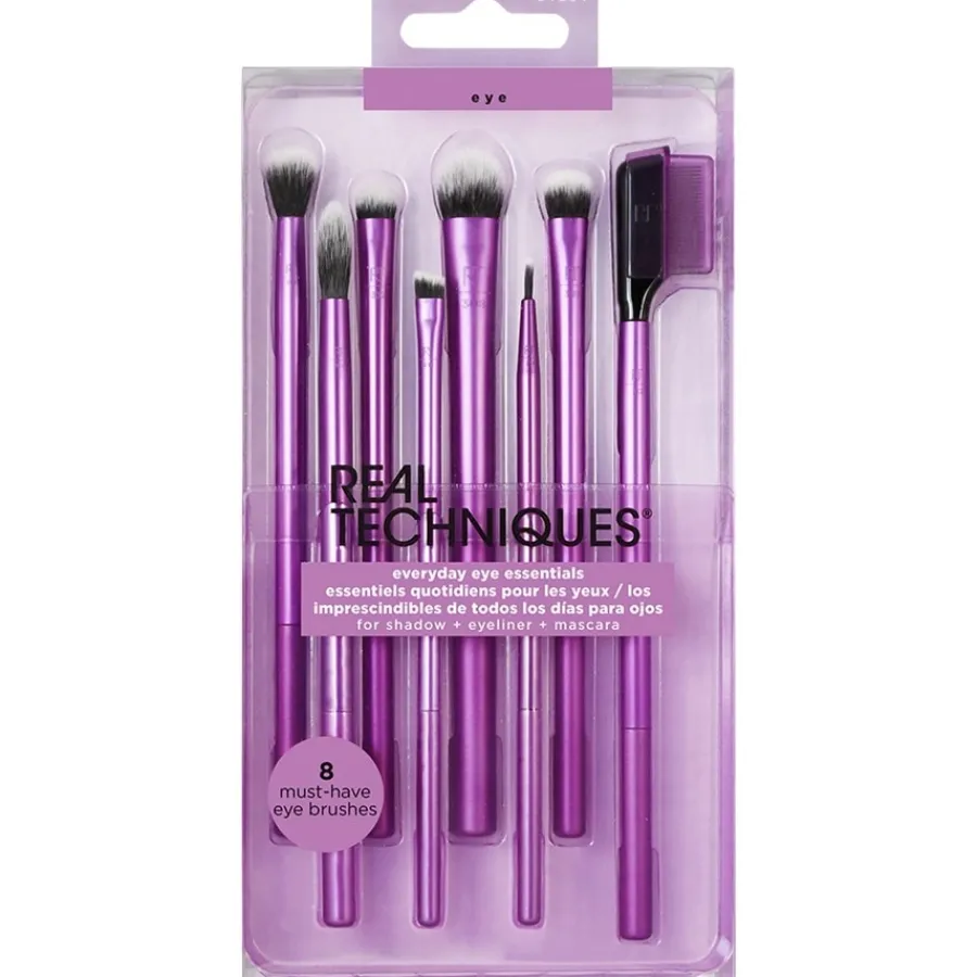 Blush Kwasten|Kwastenreinigers^Real Techniques Everyday Eye Essentials Brush Set