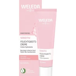 Gezichtsverzorging|Dagverzorging^WELEDA Gevoelige Hydraterende Crème Amandel, Geurvrij met biologische amandelolie voor de gevoelige, droge huid