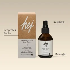 Gezichtsverzorging|Gezichtstoners^Hej Organic Gevoelige PHA toner