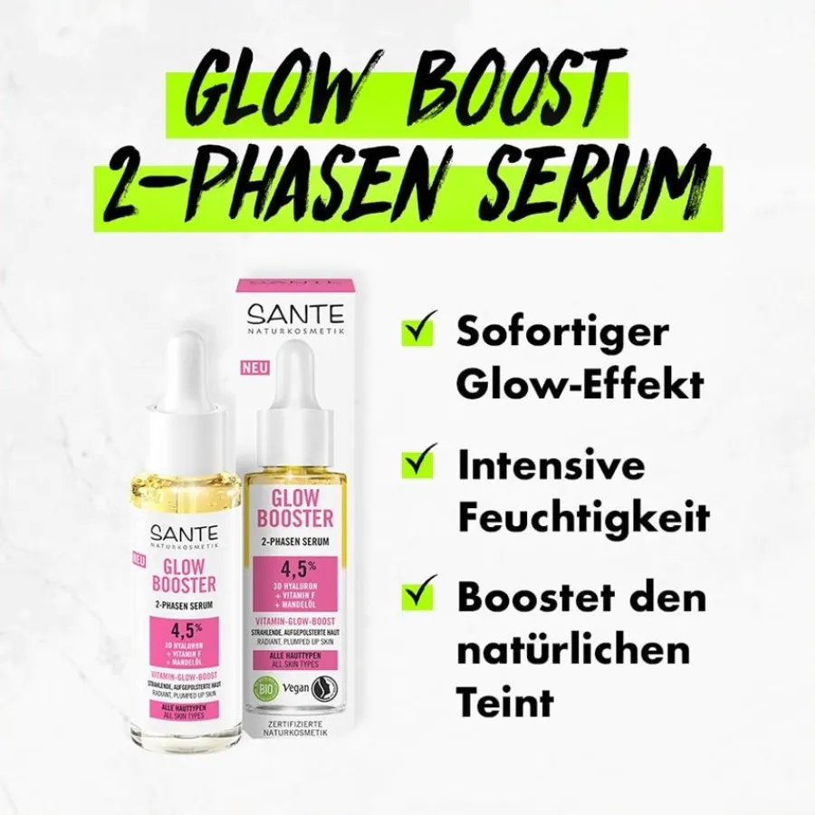 Gezichtsverzorging|Dagverzorging^Sante Naturkosmetik Glow Booster Vitamine Serum