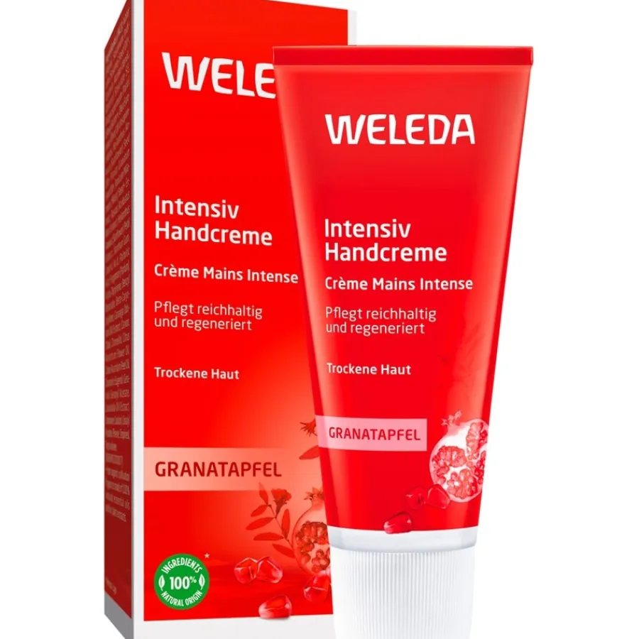 Heren|Hand & Voet^WELEDA Granaatappel Intensieve Handcrème, Heeft een antioxiderende werking, voorkomt pigmentvlekken