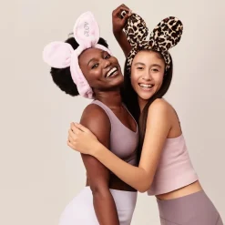 Make-Uptassen|Handdoeken^GLOV Headband Bunny Ears Pink