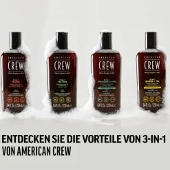 Douchegel & Doucheproducten|Shampoo^American Crew 3-in-1 Ginger + Tea Shampoo, Conditioner and Body Wash