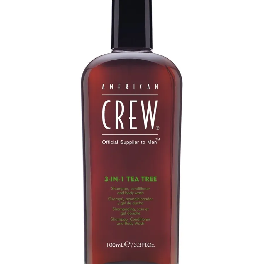 Shampoo^American Crew 3-in-1 Tea Tree Refreshing Shampoo, Conditioner and Body Wash