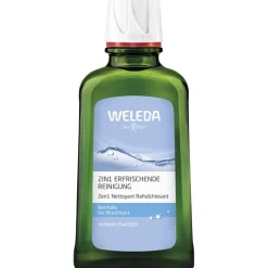 Reiniging|Gezichtstoners^WELEDA 2in1 Verfrissende reiniging, Verwijdert vuil en make-up van de huid, verfijnt de teint
