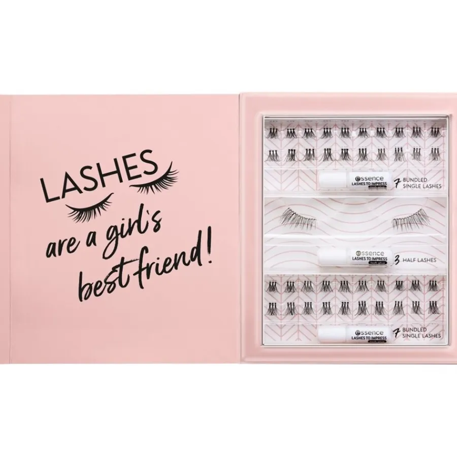 Ogen^Essence LASHES TO IMPRESS False Lashes Set, (incl. lijm)