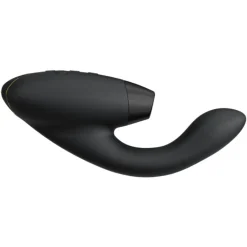 Vibrators|Condooms^Womanizer Luxe dubbele stimulator met Pleasure Air-technologie voor de clitoris en vibratie voor de G-Spot, Zwart