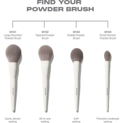 Blush Kwasten|Kwastenreinigers^Morphe M163 Paddle Powder Brush