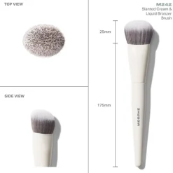 Blush Kwasten|Kwastenreinigers^Morphe M242 Slanted Cream & Liquid Bronzer Brush