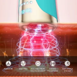 Antirimpelcrème^FAQ Swiss Met EMS, RF en LED-lichttherapie, Topaz