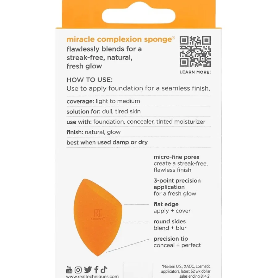 Make-Upsponzen|Lege Make-Uppaletten^Real Techniques Miracle Complexion Sponge
