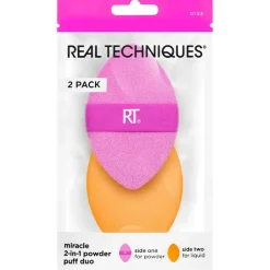 Make-Upsponzen|Lege Make-Uppaletten^Real Techniques Miracle 2-in-1 Powder Puff Duo 2 Pack