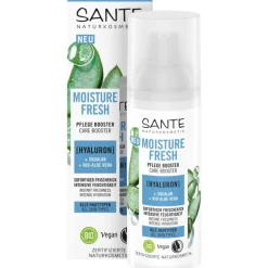 Gezichtsverzorging|Nachtcrème^Sante Naturkosmetik Moisture Fresh care booster met hyaluronzuur, squalaan & organische aloë vera