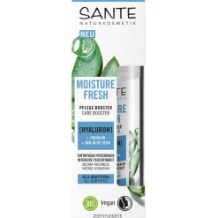 Gezichtsverzorging|Nachtcrème^Sante Naturkosmetik Moisture Fresh care booster met hyaluronzuur, squalaan & organische aloë vera