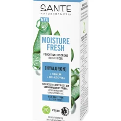 Gezichtsverzorging|Dagverzorging^Sante Naturkosmetik Moisture Fresh vochtinbrengende crème met hyaluronzuur, squalaan & biologische aloë vera