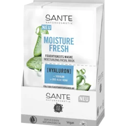 Maskers|Hydraterende Maskers^Sante Naturkosmetik Moisture Fresh vochtinbrengend masker met hyaluronzuur, squalaan & biologische aloë vera