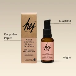 Gezichtsverzorging|Gezichtscrème^Hej Organic Naked Instant Porieverfijnende Gezichtscrème