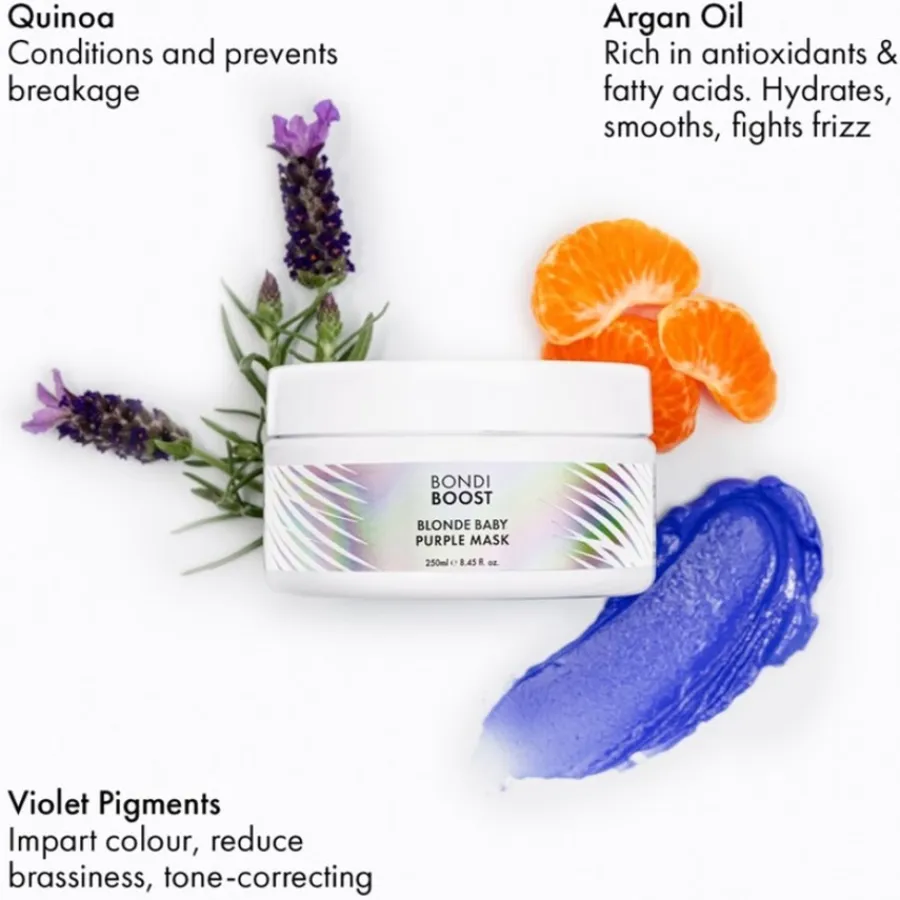 Haarbehandeling Voor Gekleurd Haar|Gekleurd Haar^BondiBoost Paars Masker