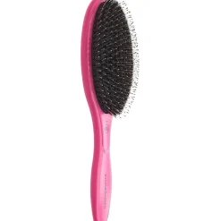 Platte Borstels & Paddle Brushes^Olivia Garden Peddelborstel 16-rijig, roze, Met wildzwijn/nylon borstelharen