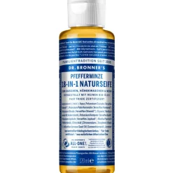 Badzout & Bruisballen|Body Scrub^Dr. Bronner's Pepermunt 18-in-1 natuurlijke zeep