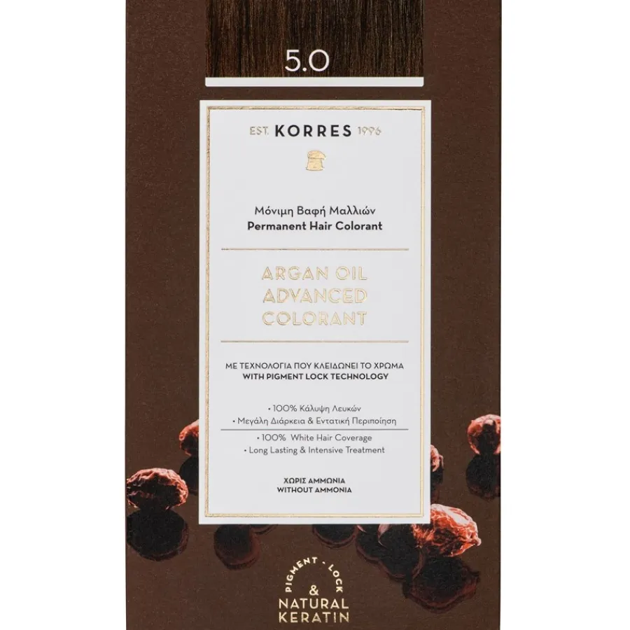 Haarkleuring^Korres Permanent Hair Colorant, Argan Oil