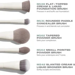 Blush Kwasten|Kwastenreinigers^Morphe Portrait Mode 5-Piece Face Brush Set