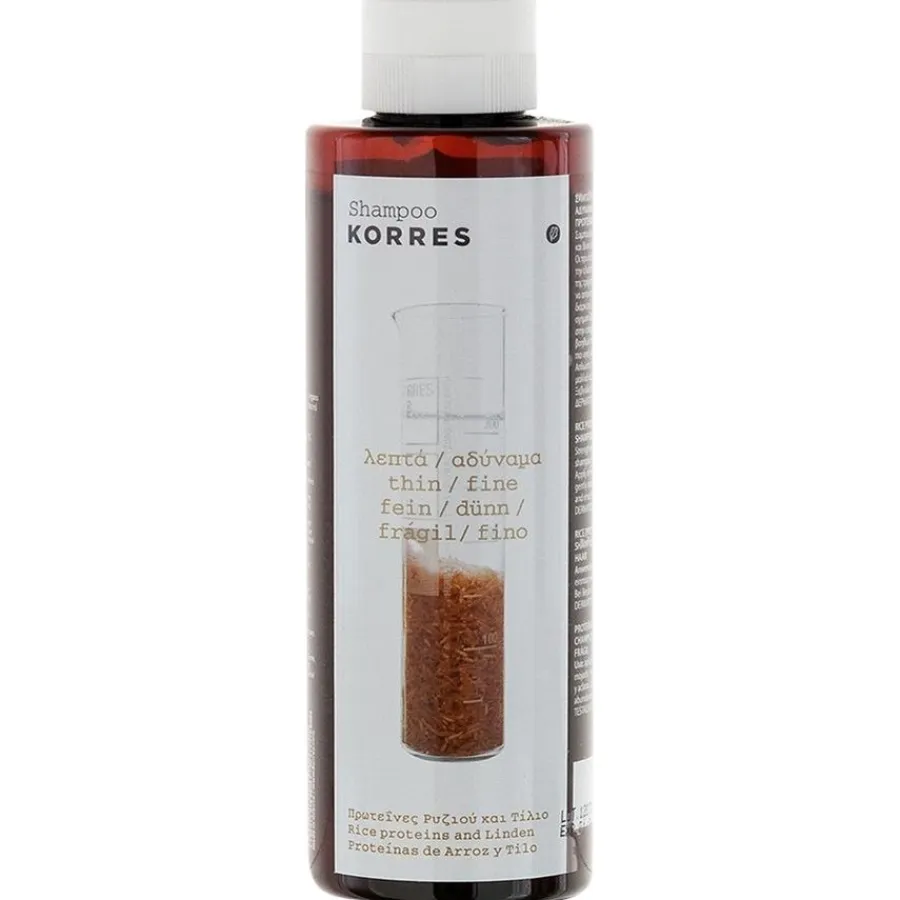 Shampoo|Dun & Steil Haar^Korres Shampoo, Rice Proteins und Linden