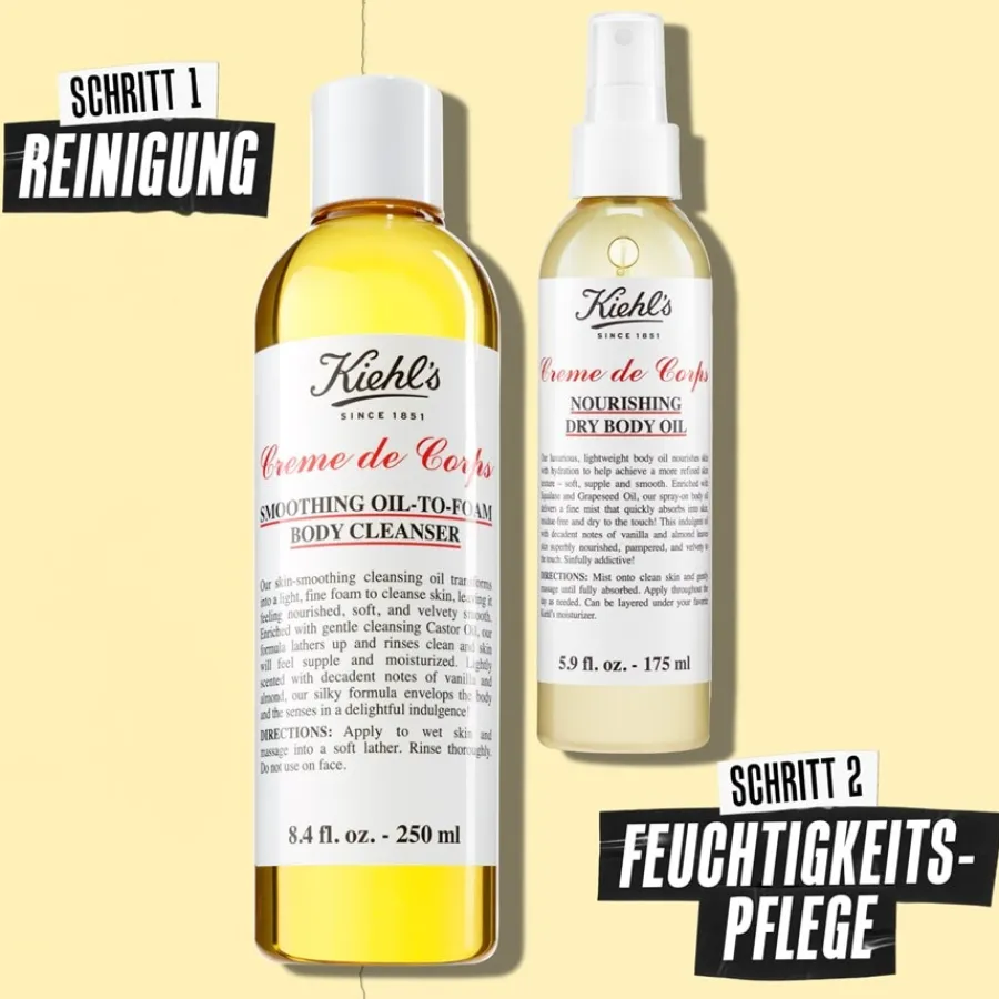 Reiniging|Douchegel^Kiehl's Smoothing Oil-To-Foam Body Cleanser, Creme de Corps