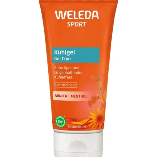Nagels|Haarverzorging^WELEDA Sport verkoelende gel arnica, Verkoelt onmiddellijk, hydrateert en ondersteunt spierontspanning