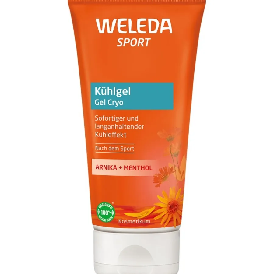 Nagels|Haarverzorging^WELEDA Sport verkoelende gel arnica, Verkoelt onmiddellijk, hydrateert en ondersteunt spierontspanning
