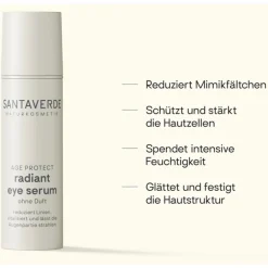 Oogverzorging|Wenkbrauwserum^Santaverde stralend oogserum zonder parfum