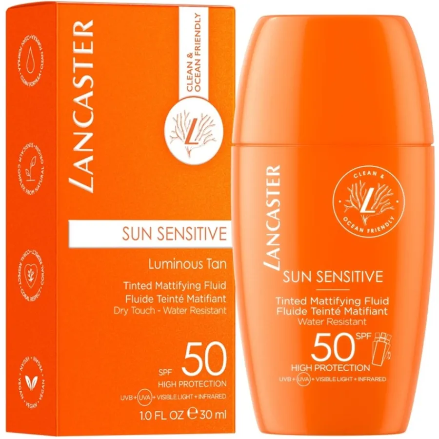 Zonnebrandcrème^Lancaster Tinted Mattifying Fluid SPF50