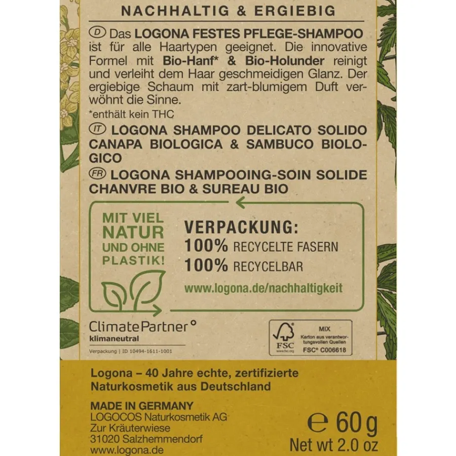 Shampoo^Logona Vaste shampoo hennep & vlierbes