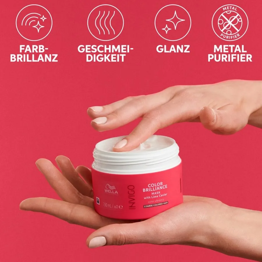 Haarbehandeling Voor Gekleurd Haar^Wella Vibrant Color Mask Coarse Hair