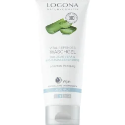 Reiniging|Reinigingsgel^Logona Vitaliserende wasgel, Biologische Damascusroos & Biologische Aloë
