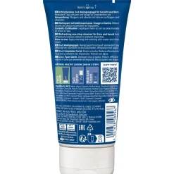 Heren|Reiniging^WELEDA Voor Mannen 2in1 Gezichtsreiniger, Verfrissende reiniging van diepe poriën voor gezicht en baard