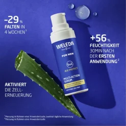 Heren|Gezichtsverzorging^WELEDA Voor mannen 5in1 Multi-Action Serum, Voor 24 uur hydratatie en een stevige huid